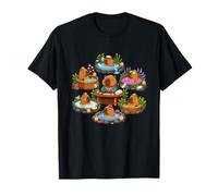 Cute Capybara Spa Day Relaxing Hot Spring Bath T-Shirt