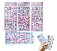 Cute Capybara Stickers | 4 Sheets 3D Foam Cartoon, Waterproof Cartoon Animal Decals | For Suitcase Labels Diaries Bumper Car Window Bottles Scrapbook Girls