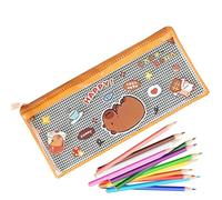 Cute Capybara Stiftetui Clear Zipper Pencil Case Office Supplies | Desk & Bag Accessory, Capybara Stiftetui with Zipper, Spring Pencil Case Ca, Capybara Lying On Its Back, Consulte la descripción, See