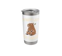 Cute Capybara Stress Relief No Stress Chill Life Relaxing Stainless Steel Insulated Tumbler