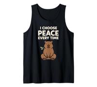 Cute Capybara Stress Relief No Stress Chill Life Relaxing Tank Top