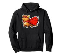 Cute Capybara Superhero Animal Funny Pullover Hoodie