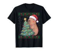 Cute Capybara Ugly Christmas Sweater T-Shirt