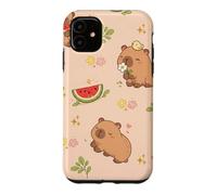 Cute Capybara Watermelon Kawaii Aesthetic Capy Animals Case for iPhone 11