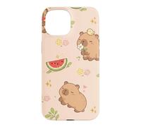 Cute Capybara Watermelon Kawaii Aesthetic Capy Animals Case for iPhone 15