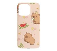 Cute Capybara Watermelon Kawaii Aesthetic Capy Animals Case for iPhone 15 Pro Max