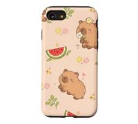 Cute Capybara Watermelon Kawaii Aesthetic Capy Animals Case for iPhone SE (2020) / 7/8