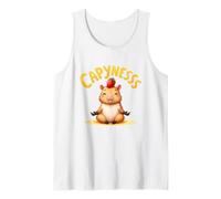 Cute Capybara with Strawberry Illustration Tank Top
