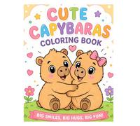 Cute Capybaras: Coloring book