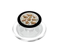 Cute Capybaras Flowers Capybara Lover PopSockets PopGrip for MagSafe