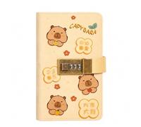 Cute Capybaras Money Saving Book with Combination Lock, 100 Envelopes Saving Challenge Binder, Money Wallet Budget Binder, Cash Stuffing Book for Budgeting and Planning Expenses, 50 Sheets