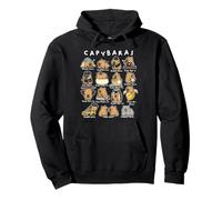 Cute Capybaras Puns Funny Rodent Meme Animal Lover Humor Pullover Hoodie