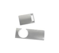 cute car accessories Keyhole Air Outlet Panel Decoration Cover Trim For A6 C6 2009-2011 LHD Car Styling Interior Accessories car auto parts(Silver)