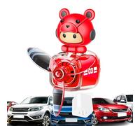 Cute car air freshener, car air freshener vented clips, bear pilot fragrance diffuser decoration, silicone plug design interior design for saloon, truck, SUV, small car