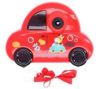 Cute Car Bubble Machine Electric Light Music Bubble Maker Kid Toy Gift Red Small Car 3-10 Years Old