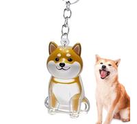 Cute Car Keyring - PVC Funny Pet Hair Storage Bottle, Transparent Keepsake Pendant, Cute Dog Hair Collection Keychain, Home Decoration, Rear View Mirror Accessories Bag