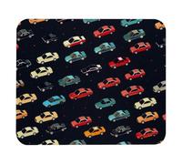 Cute Car Pattern Plush Surface Mouse Pad, Thickened Anti-Slip Mat for Office & Gaming