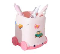 Cute Car Pen - Organizer Desk Storage Stand, Holders Design Stands Container Decoration Sticker Home Work School Vanity Table Accessory | Perfect Suitable Ideal for Usages Scenarios, 9x7x11cm