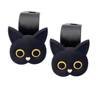 Cute Car Seat Headrest Hooks - 2.17x2.17in 3D Cat-Shaped Purse Hooks, Sturdy ABS Material, Tool-Free Car Bag Holder | Practical Vehicle Headrest For Organizing Shopping Bags And Accessories