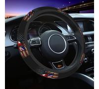 Cute Car Steering Wheel Protector America And Britain British Flag Scratch Cars Accessory Universal Inner Ring Wheels Cover For Cars, Truck, Suv