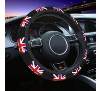 Cute Car Steering Wheel Protector Vintage Britain British Flag Car Steering Wheel Covers Comfort Inner Ring Wheels Cover For Truck, Cars, Auto