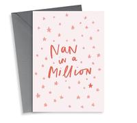 Cute card for Nan - Nan in a million - Nan Birthday - Mother’s Day Card for Nan