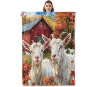 Cute Cardinal Blanket - Soft & Cozy Warm Flannel Throw with Colorful Flower - Lightweight Plush Blankets for Travel, Sofa, Bedroom, Office - Gifts for Adults Kids Women - for All Season 60"×50" Goat28