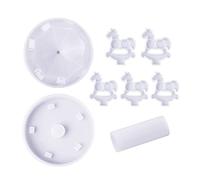 Cute Carousel Horse Silicone Mold Ornament Table Decor Merry-Go-Round Making Craft for Adult Kids Carousel Silicone Horse