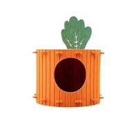 Cute Carrot Felt Cat House Semi-enclosed Four-season Playing Universal House Sleeping Drill Tunnel Resting Pet Felt