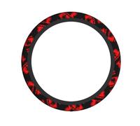 Cute Cars Accessory Albania Albanian Flag Car Steering Wheel Protector Microfiber Auto Steering Wheels Cover For Suv, Truck, Auto