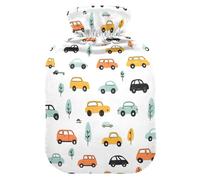 Cute Cars Tree Pattern Hot Water Bottle with Velvet Cover Hot Water Bag for Pain Relief 2L, Neck Cramps Shoulders Pain Relief, Hot Cold Pack