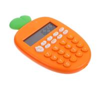 Cute Cartoon 12 Digit Desk Calculator for School and Office | Orange Plastic Body, Comfortable Keys, Simple Lovely Look, for Worksheets, Receipts, Classroom Math Random Style