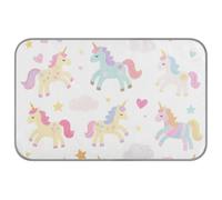 Cute Cartoon and Colorful Unicorns Summer cooling pad for dogs large Self Cooling cat bed for rabbit cozy sleeping cat essentials cama refrescante para perros M