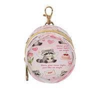 Cute Cartoon Angel Raccoon Baby Pacifier Holder Portable Change Purse Key Holder, Everything Storage pouching caja de almacenamiento para biberones