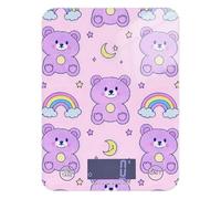 Cute Cartoon Bear Star Purple Peach Espresso Food Scale 11lb/0.18oz, 5kg/5g Precise Digital Scale Grams and oz with 4 Unit for Espresso Meal Prep Spices báscula para cocina