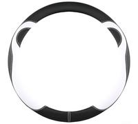 Cute Cartoon Bear Steering Wheel Cover | for 38cm Round D-Shaped Wheels | Soft Plush Breathable Auto Interior Accessory | for Women Girls | Universalityity Fit in Pink(Black-A)