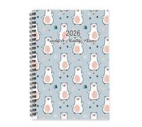 Cute Cartoon Bears and Stars 2026 Diary A5 To Do List Notebook Diary for 2026 Planner Men Journal Planner for Meeting Week To View Monthly Year with Dotted Line Note Page Slim