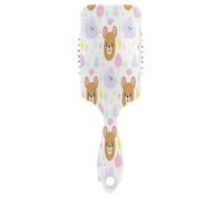Cute Cartoon Bears Clouds White 3d Air Cushion Massager Brush, Detangling Brush, Anti Static Comb, Hair Brush Pretty