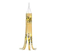 Cute Cartoon Bee Print 40 Inch with Light Halloween Ghost Wind Socks, Windsock Flag,for Yard Garden Hanging