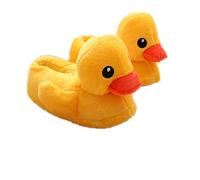 Cute Cartoon Big Yellow Duck Plush Slippers Warm Winter House Slipper Shoes | Cozy Indoor Footwear with Fun 3D Animal Design | Fluffy Cotton Material, Soft Anti-Slip Sole, Adorable Home Wear for Adult