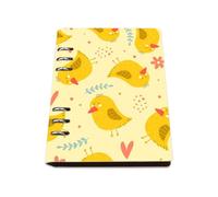 Cute Cartoon Birds and Flowers Notebook A5, Pu Leather A5 Notebooks, Lined Paper Reporters Notebook 180Pages/90Sheets, Notepad for Women, Notepads for Note Taking, Office Paper Products Journal Diary