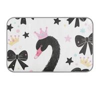 Cute Cartoon Black Swan Summer cat bed outdoor Self Cooling 38" x 23" pet shop cool pet pad for chicken indoors portable cama refrescante para perros M
