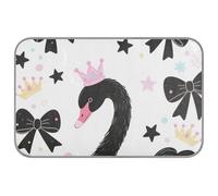 Cute Cartoon Black Swan Summer dog cooling pad Self Cooling outdoor pet bed for cat indoors comfy cama refrescante para perros M