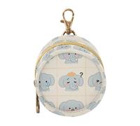 Cute Cartoon Blue Elephants Baby Pacifier Storage Case Portable Coin Purse Wallet Bag, Baby Items Container Box