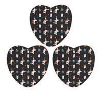 Cute Cartoon Cat Car Air Freshener, 3 Pcs Love form Hanging Air Freshener Cards, Long Lasting Fragrance Scented Cards for Car, Home, Office White-style