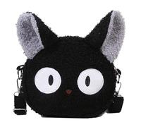 Cute Cartoon Cat Crossbody Bag for Little Girls - Fluffy Lamb Wool Mini Shoulder Tote, Lovely Animal Design, Great Birthday Gift