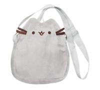 Cute Cartoon Cat Crossbody Bag Stuffed Animal Shoulder Bag for Women Girls Vacation Picnic Shopping Everyday Use 7.87 Inch