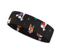 Cute Cartoon Cat Headbands for Women & Men Sports Headband, Fits All Head Sizes, Ultra Absorbent & Non-Slip Sweatband for Running, Yoga, Gym