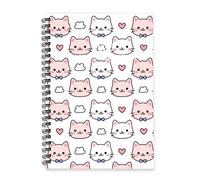 Cute Cartoon Cats 2026 Journal A5 To Do List Notebook Diaries Mens Diary Organiser Planner 2026 Notebook Diary for Wedding Week To View Monthly Year Planner with Dotted Line Note Page Slim