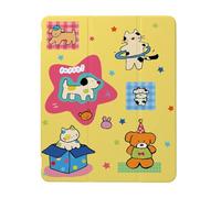 Cute Cartoon Cats and Dogs Case Compatible with IPad 9th 8th 7th Generation 10.9 Inch 2021/2019/2018,Funny Cover with Trifold Stand + Pencil Holder for Boys Girls,iPad 10.9in 2022